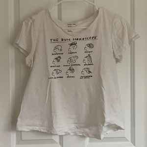 Anthropologie Bun Horoscope Graphic Tee